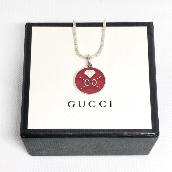 New Gucci Ghost Reversible Charm + Free 20" Chain - Picture 5 of 10